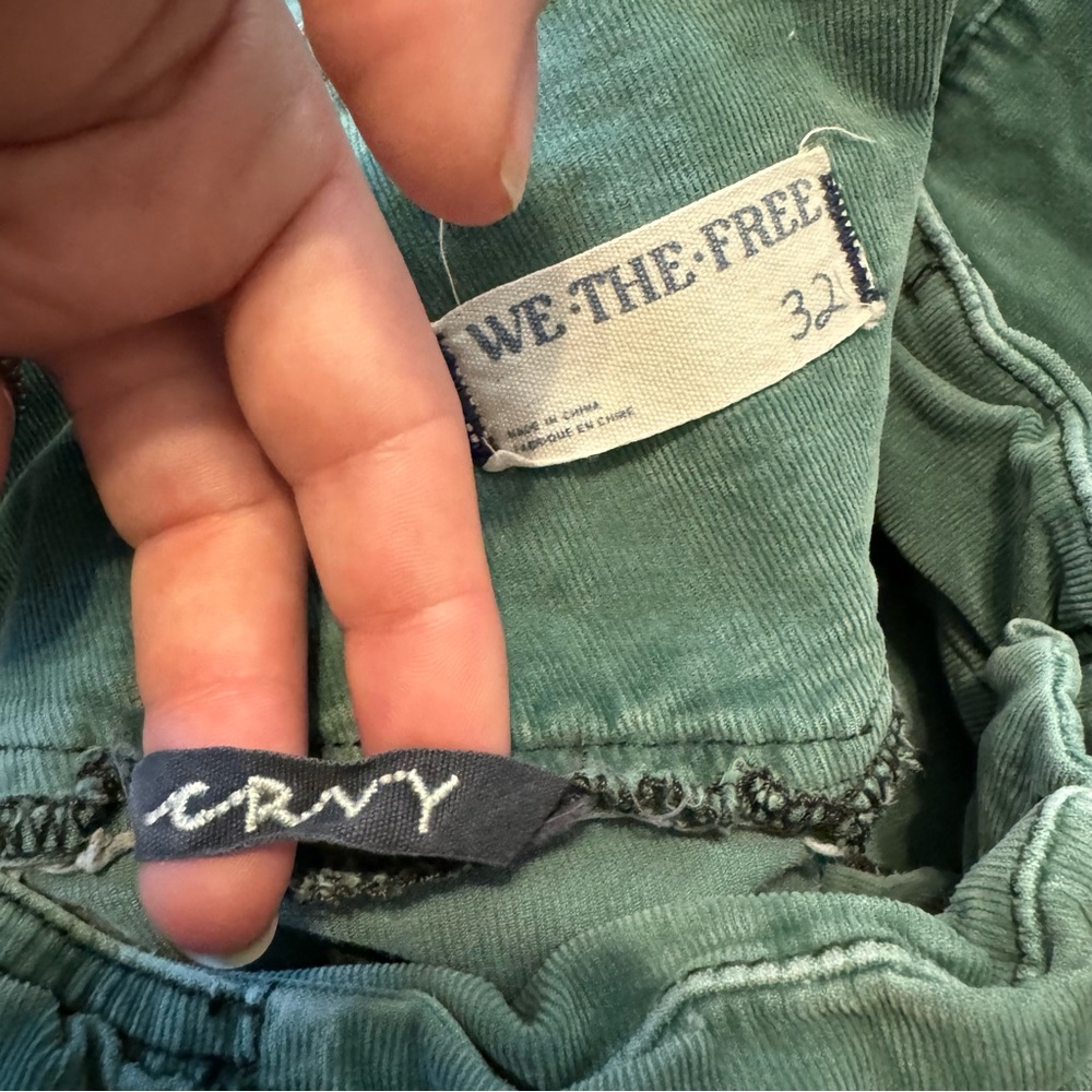 Emerald Green Corduroy Flare Pants - Picture 14 of 14